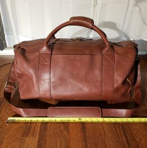 TECOVAS ☆LARGE DUFFLE Bourbon W/ Strap! ☆ EUC ☆